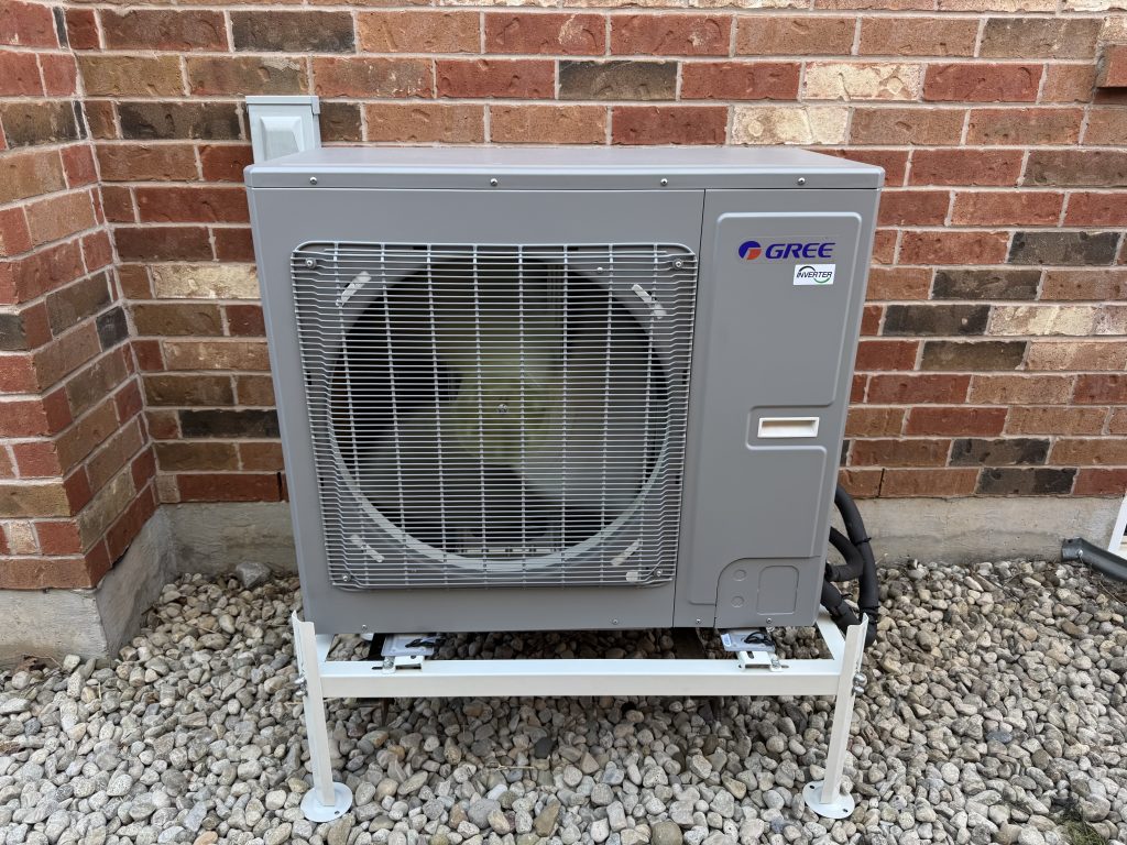 Ductless cold-climate heat pump installed outside a GTA home